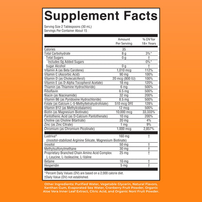 Liquid Morning Multivitamin + Hair Growth